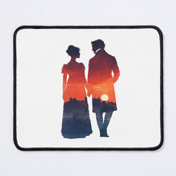 Item preview, Sunset Double Exposure Silhouette Pride and Prejudice designed and sold by Fenay Designs.