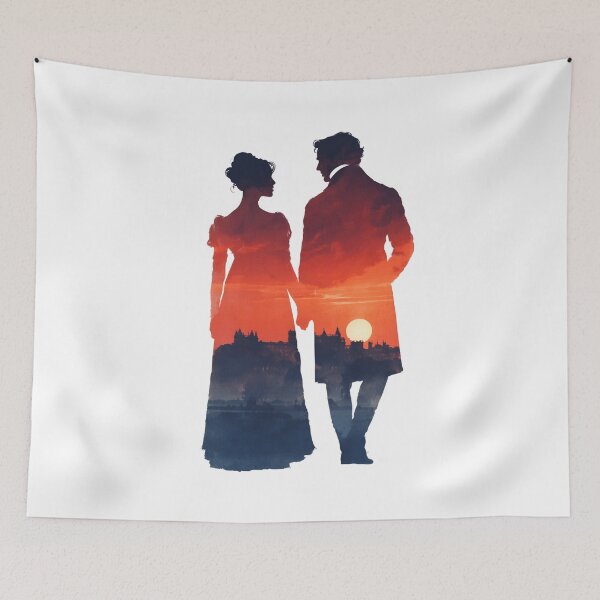Item preview, Sunset Double Exposure Silhouette Pride and Prejudice designed and sold by Fenay Designs.