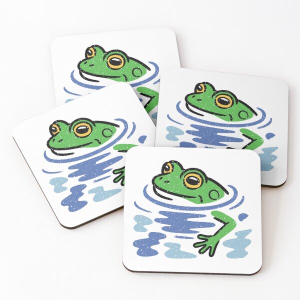 Item preview, Abstract Painterly Frog Design - Modern Pop Art Frog & Water Ripples. designed and sold by ArthousePromos.
