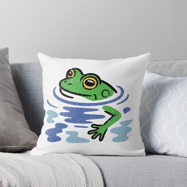Item preview, Abstract Painterly Frog Design - Modern Pop Art Frog & Water Ripples. designed and sold by ArthousePromos.