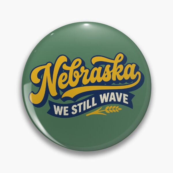 Item preview, Retro Nebraska We Still Wave Vintage Midwest Aesthetic Lettering designed and sold by Cozy-Old-Pub.