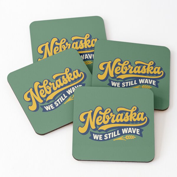 Item preview, Retro Nebraska We Still Wave Vintage Midwest Aesthetic Lettering designed and sold by Cozy-Old-Pub.