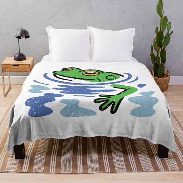 Item preview, Abstract Painterly Frog Design - Modern Pop Art Frog & Water Ripples. designed and sold by ArthousePromos.