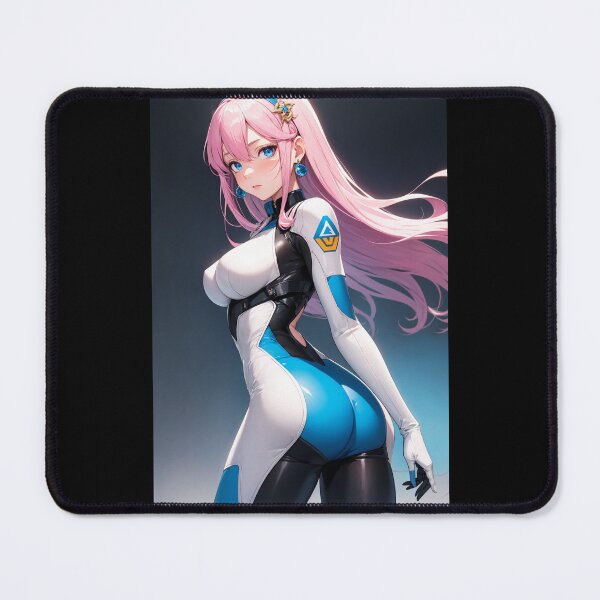 Item preview, Fukuzumi Komarako - Sci-Fi Anime Girl in Futuristic Pilot Bodysuit Art designed and sold by iloveanimechibi.