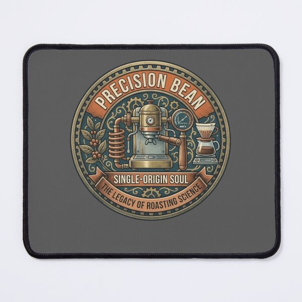 Item preview, Precision Bean: Single-Origin Soul & The Science of Roasting Retro Badge designed and sold by FarDesign.