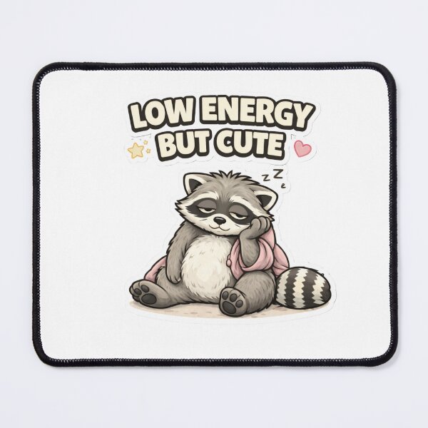 Item preview, ow Energy But Cute Raccoon – Funny Cute Introvert Aesthetic Design designed and sold by piotr_chojnacki_art.