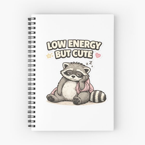 Item preview, ow Energy But Cute Raccoon – Funny Cute Introvert Aesthetic Design designed and sold by piotr_chojnacki_art.