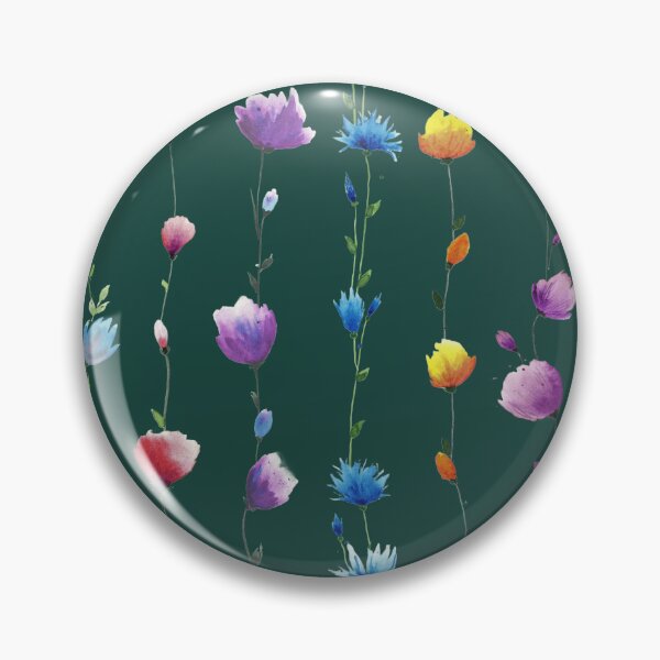 Item preview, Copy of Floral LINE Patten Dark Green background designed and sold by VitSArt.