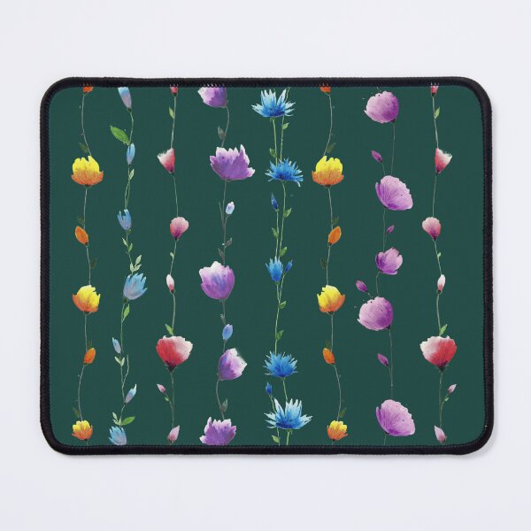 Item preview, Copy of Floral LINE Patten Dark Green background designed and sold by VitSArt.