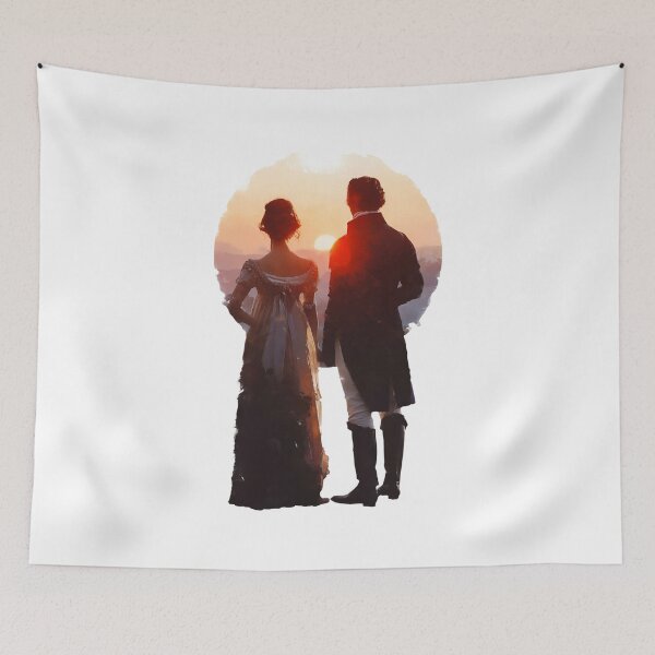 Item preview, Painted Sunset Romance Pride and Prejudice Jane Austen designed and sold by Fenay Designs.