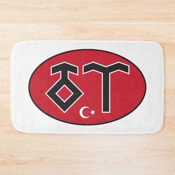 Item preview, Turkey (TK) oval country code sticker in Turkic script - Colour designed and sold by TotalKejas.