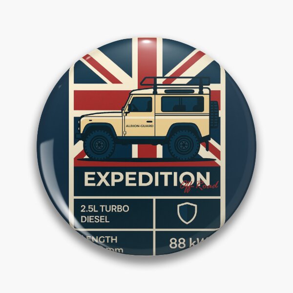 Item preview, Expedition Off Road 4x4 Illustration in British Flag designed and sold by KrintoryTees.