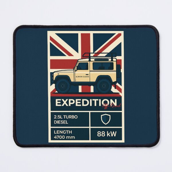 Item preview, Expedition Off Road 4x4 Illustration in British Flag designed and sold by KrintoryTees.