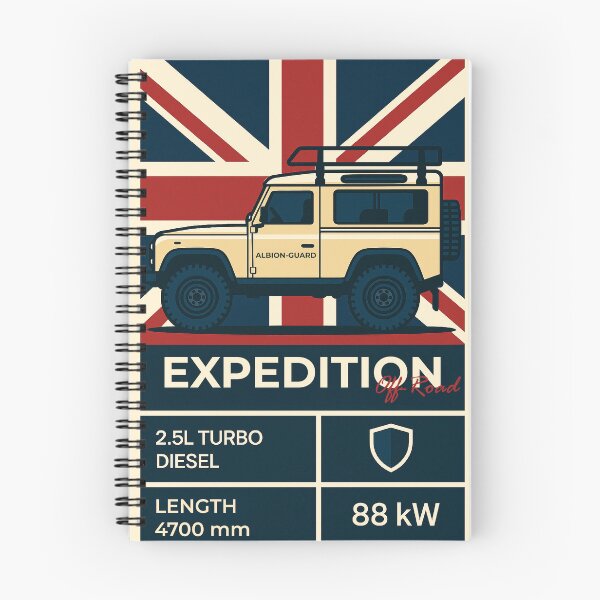 Aperçu de l'œuvre Illustration d'un 4x4 tout-terrain d'expédition aux couleurs du drapeau britannique créée et vendue par KrintoryTees.