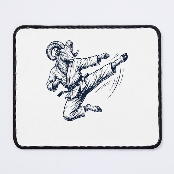 Item preview, Vintage Sheep Doing Karate Martial Art Animal Lover designed and sold by TerryConnells.