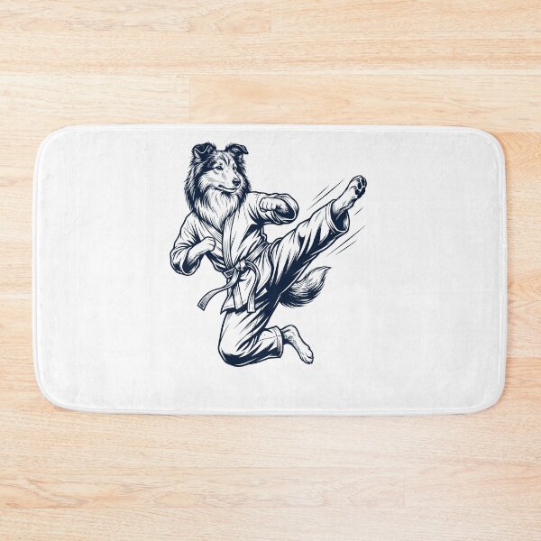 Item preview, Vintage Shetland Sheepdog Doing Karate Martial Art Dog Lover designed and sold by TerryConnells.