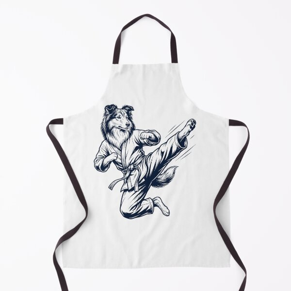 Item preview, Vintage Shetland Sheepdog Doing Karate Martial Art Dog Lover designed and sold by TerryConnells.