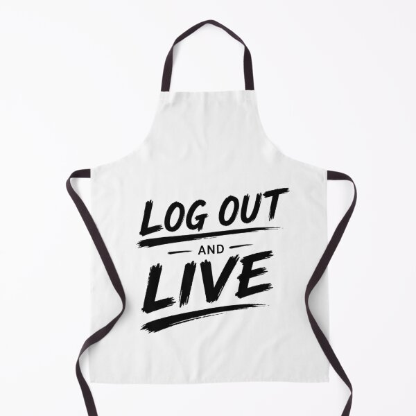 Item preview, Log out and live, digital detox, unplug, nature, motivational quote designed and sold by Raxid2022.