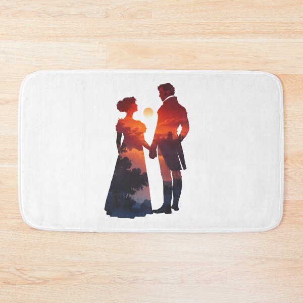 Item preview, Romantic Sunset Silhouette Pride and Prejudice Jane Austen designed and sold by Fenay Designs.