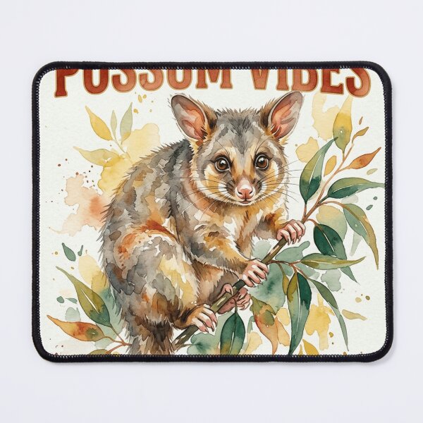 Item preview, UHD Charming Australian Possum Watercolor Art designed and sold by ABArtByAlexST.