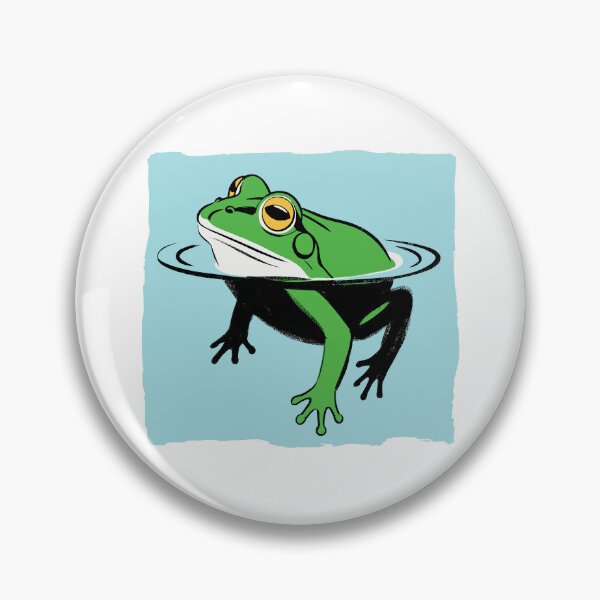 Item preview, Modern Artistic Frog Design - Textured Background Pond Art designed and sold by ArthousePromos.