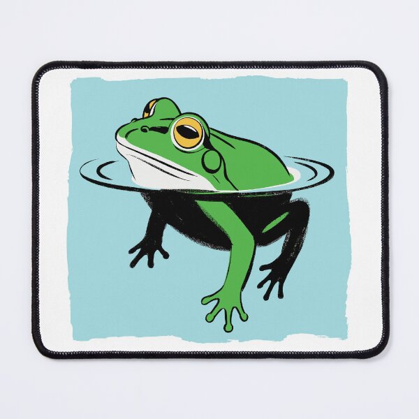 Item preview, Modern Artistic Frog Design - Textured Background Pond Art designed and sold by ArthousePromos.