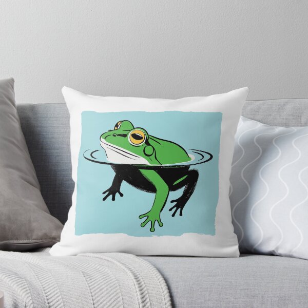 Item preview, Modern Artistic Frog Design - Textured Background Pond Art designed and sold by ArthousePromos.