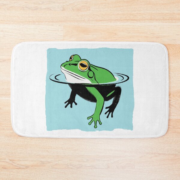 Item preview, Modern Artistic Frog Design - Textured Background Pond Art designed and sold by ArthousePromos.