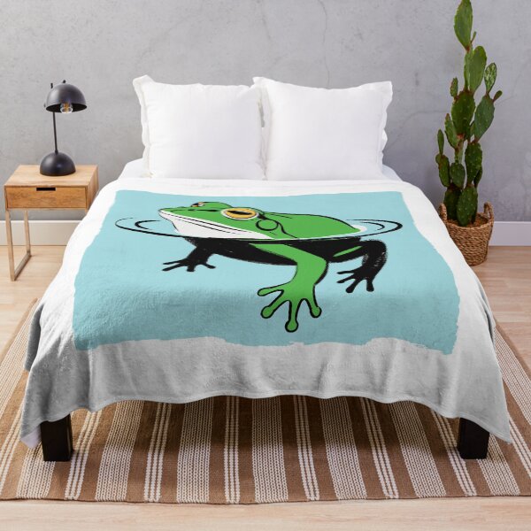 Item preview, Modern Artistic Frog Design - Textured Background Pond Art designed and sold by ArthousePromos.