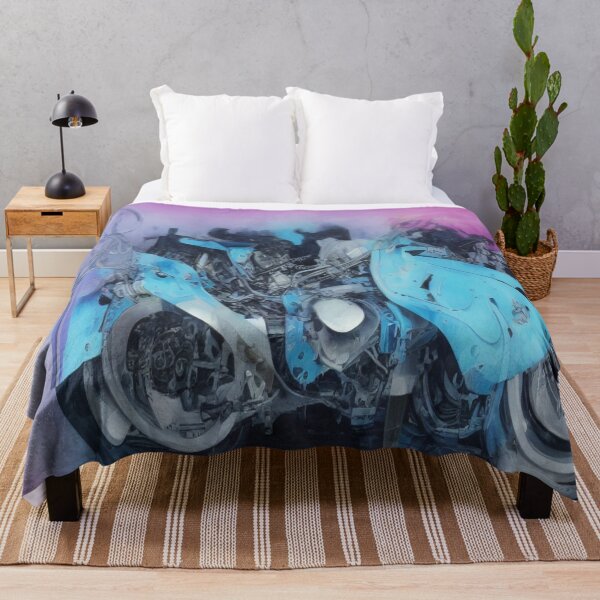 Item preview, Futuristic motorcycle in dynamic color energy – Abstract Machine Vision designed and sold by FotoworldEdel.