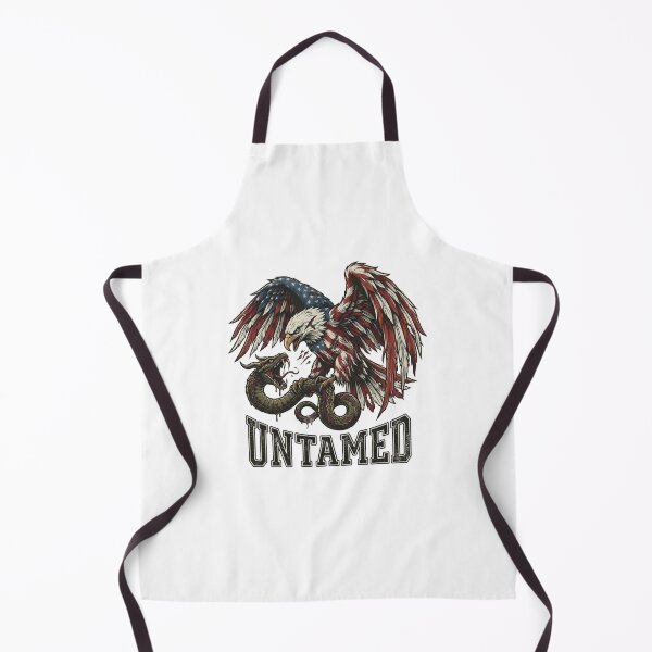 Item preview, Untamed American Eagle vs Snake Battle - Patriotic Wounded Eagle designed and sold by JVDesignsShop.