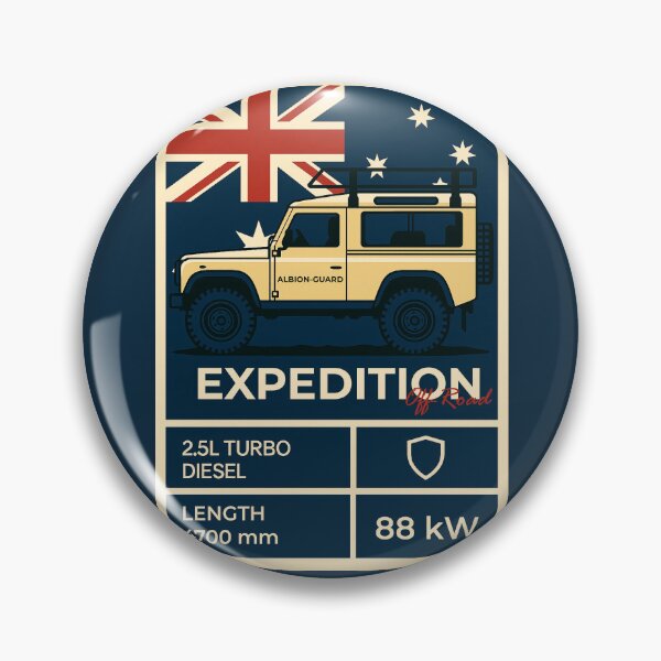 Item preview, Expedition Off Road 4x4 Illustration in Australian Flag designed and sold by KrintoryTees.