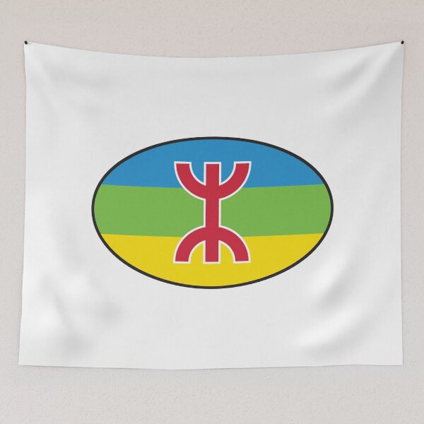 Item preview, Berber oval country code sticker in old Berber script - Colour designed and sold by TotalKejas.