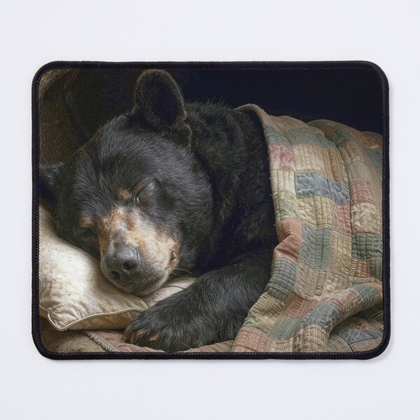 Item preview, Bear Sleeping Under an Old Quilt  designed and sold by Maria Dryfhout.