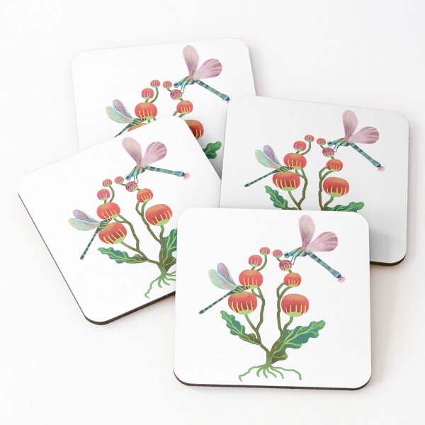 Item preview, Boho Dragonfly and Whimsical Berries Folk Art designed and sold by FaliushART.