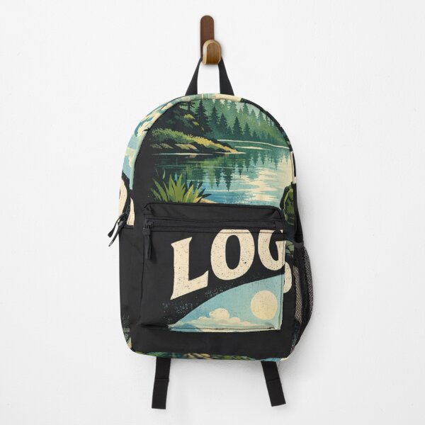 Item preview, log out and live, digital detox, unplug, nature, motivational quote designed and sold by Raxid2022.