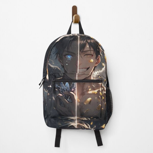 Item preview, Duality of Corruption: Fallen Angel and Corrupt Saint Anime Art with Crying Demon and Smirking Greed designed and sold by MouradStudio.