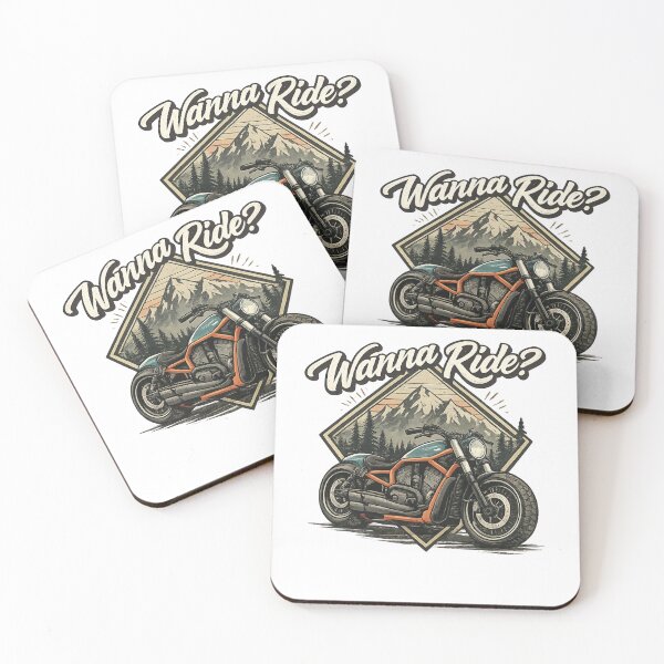 Item preview, Wanna Ride Motorcycle T-Shirt | Vintage Biker Typography Graphic Design designed and sold by IconicDesignsXd.