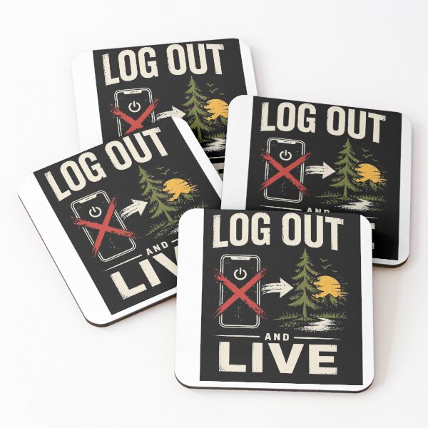 Item preview, Log out and live, digital detox. designed and sold by Raxid2022.