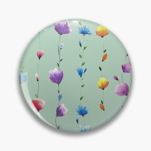 Item preview, Floral LINE Patten Green background designed and sold by VitSArt.