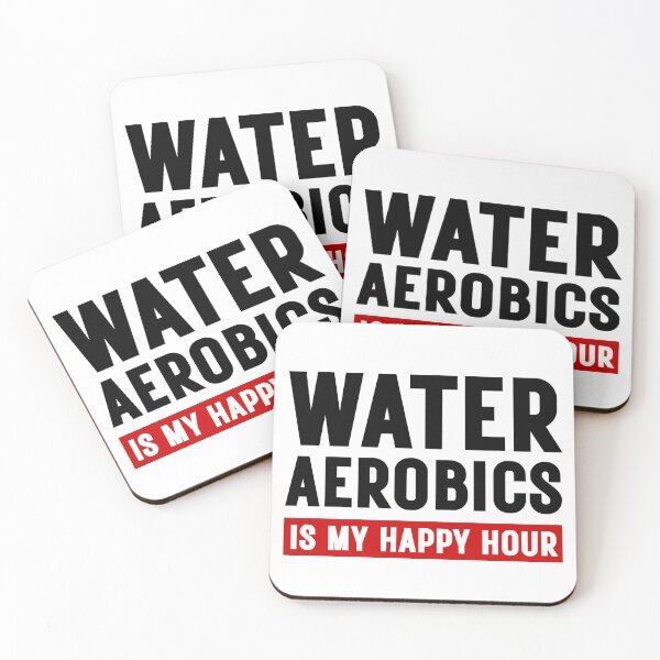 Item preview, Water Aqua Aerobics Is My Happy Hour Funny Saying designed and sold by SkeletonsDanger.