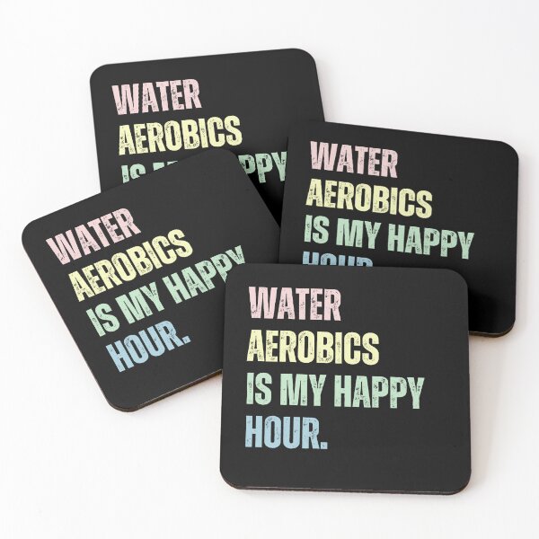 Item preview, Water Aqua Aerobics Is My Happy Hour Pool Quote designed and sold by SkeletonsDanger.