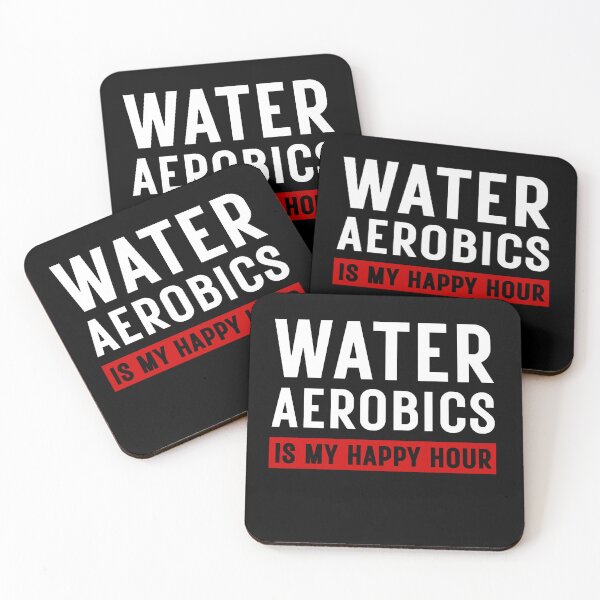 Item preview, Water Aqua Aerobics Is My Happy Hour Humor Saying designed and sold by SkeletonsDanger.