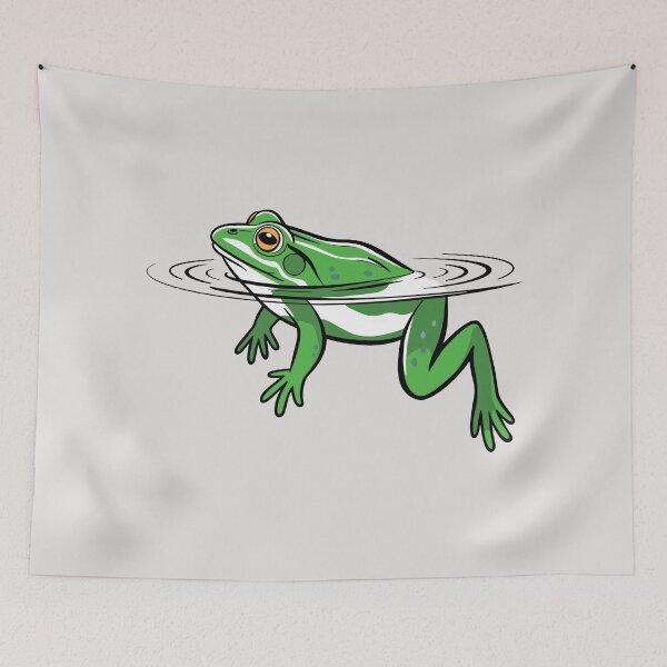Item preview, Realistic Green Tree Frog Design - Natural Pond Life Illustration designed and sold by ArthousePromos.