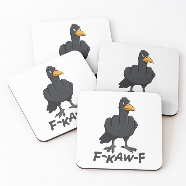 Item preview, f-off f-kaw-f craw crow flip the bird designed and sold by goatboyjr.