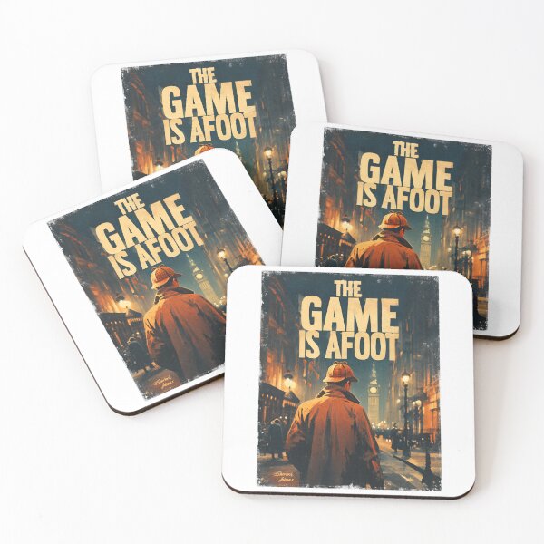 Item preview, The Game Is Afoot Sherlock Holmes Vintage London Detective designed and sold by Fenay Designs.