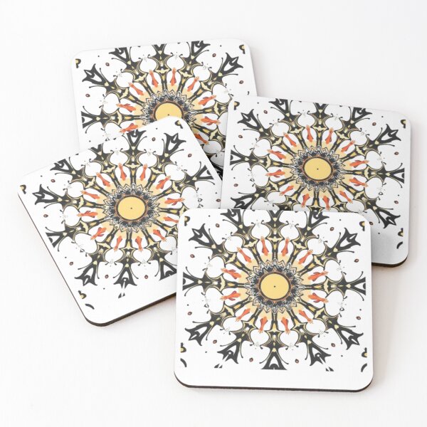 Item preview, Golden Mandala Kaleidoscope Pattern Solar Zen designed and sold by LIVE_FREE.