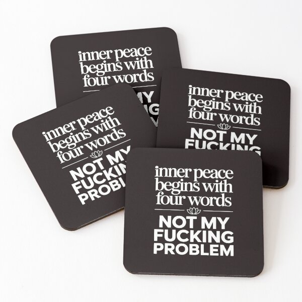 Item preview, Inner Peace Begins With Four Words – Funny Meditation Joke Yoga Humor designed and sold by Redgiant87x.