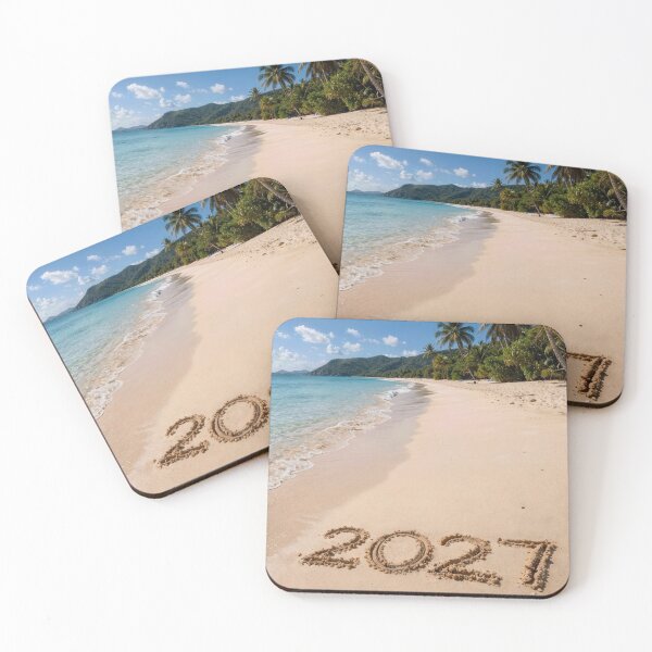 Item preview, New Year 2027 Tropical Beach designed and sold by Maria Dryfhout.