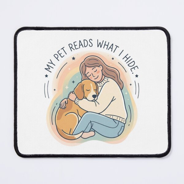 Item preview, My Pet Reads What I Hide Deep Emotional Pet Lover Design designed and sold by Safe Haven Pets.